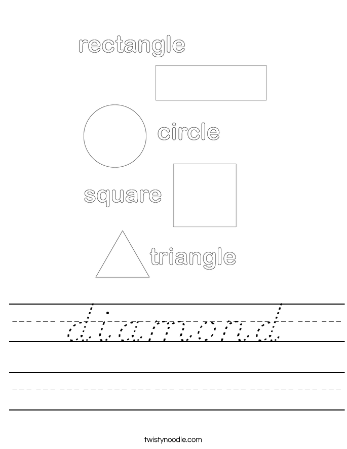 diamond Worksheet