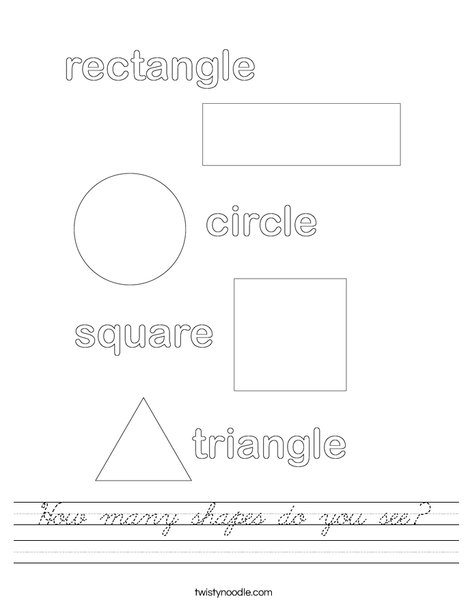 Shapes Worksheet