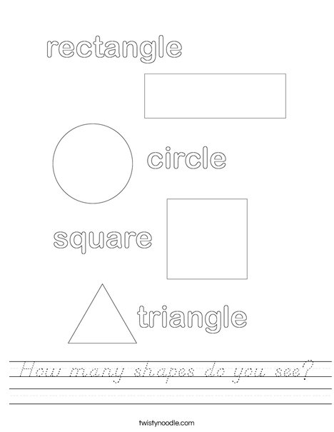 Shapes Worksheet