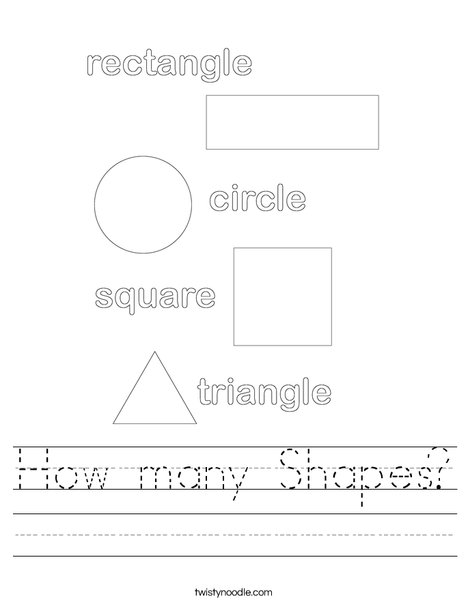 Shapes Worksheet