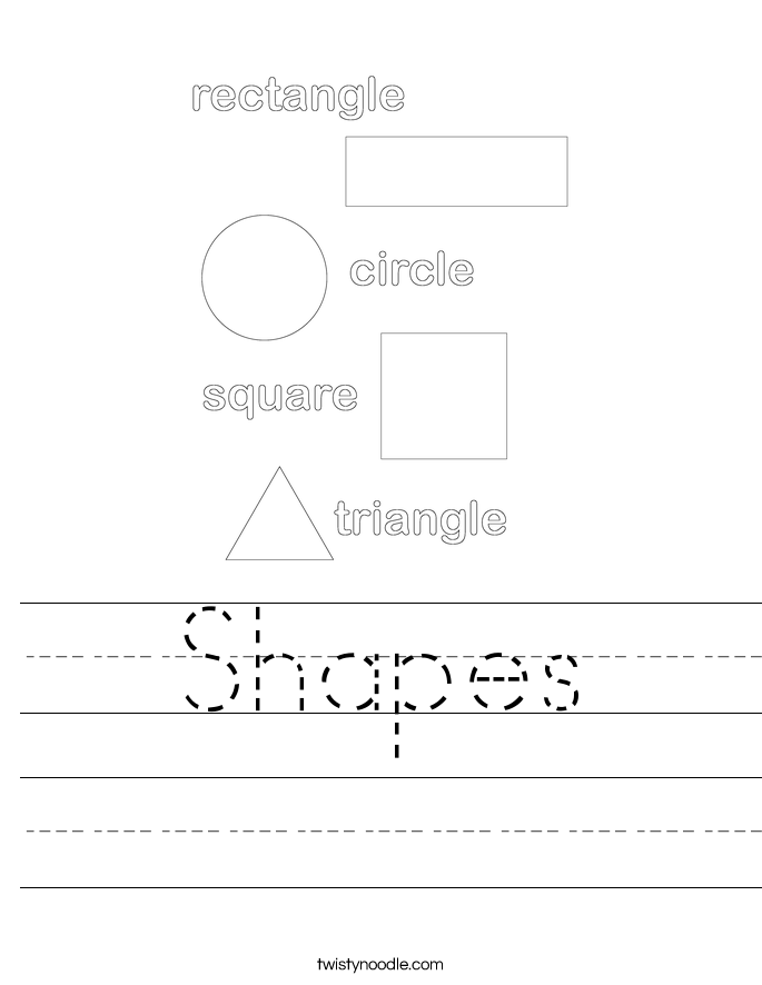 Shapes Worksheet