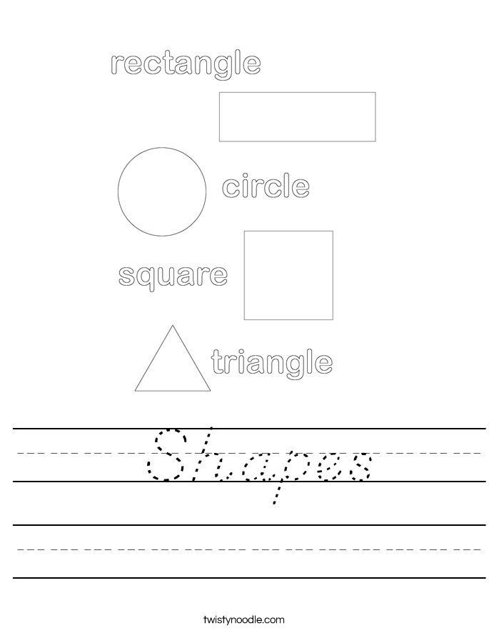  Shapes Worksheet
