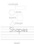  Shapes Worksheet