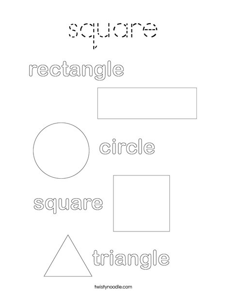 Shapes Coloring Page