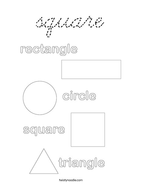 Shapes Coloring Page