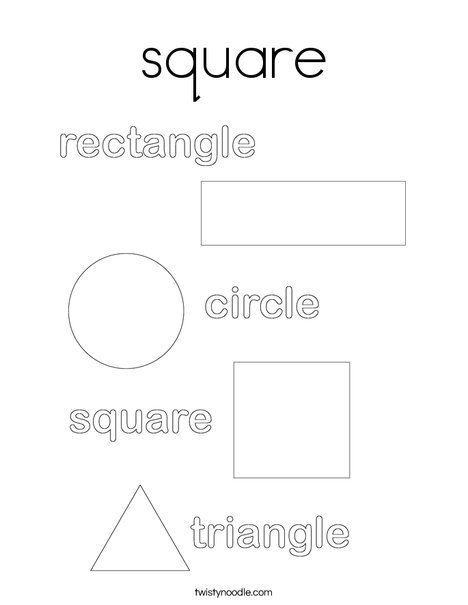 Shapes Coloring Page