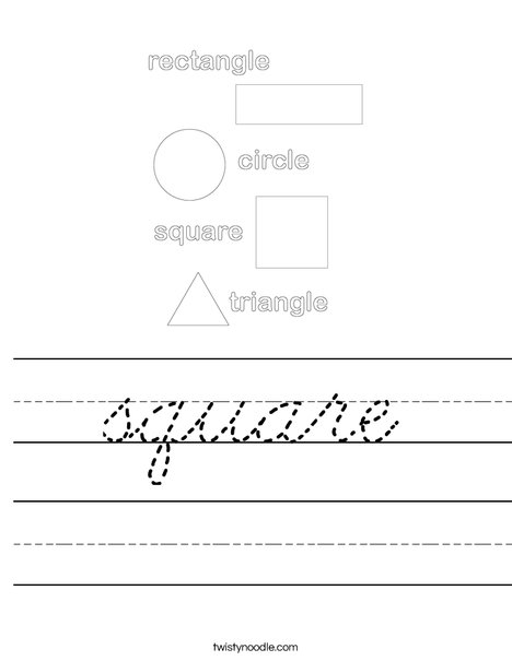 Shapes Worksheet