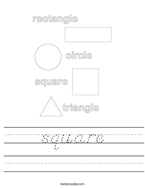 Shapes Worksheet