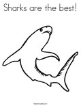 Sharks are the best!Coloring Page