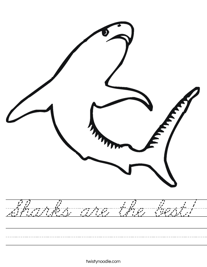 Sharks are the best! Worksheet