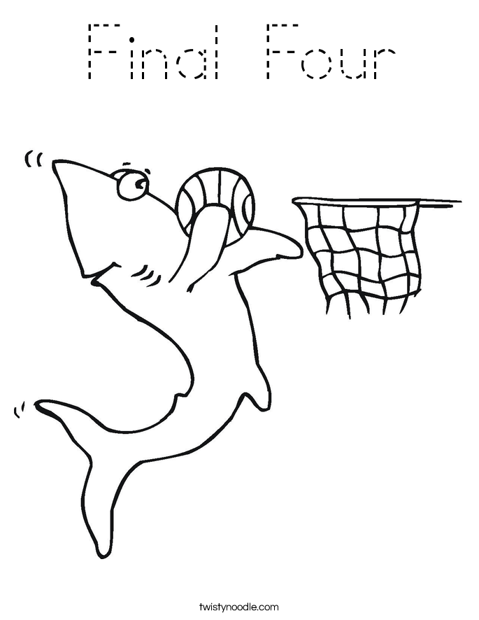 Final Four Coloring Page