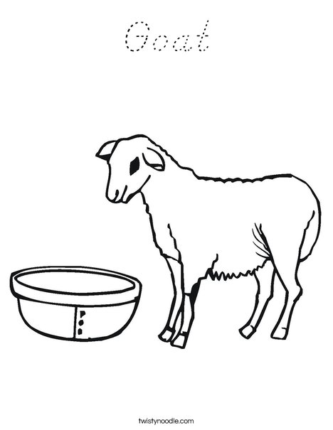Goat Coloring Page