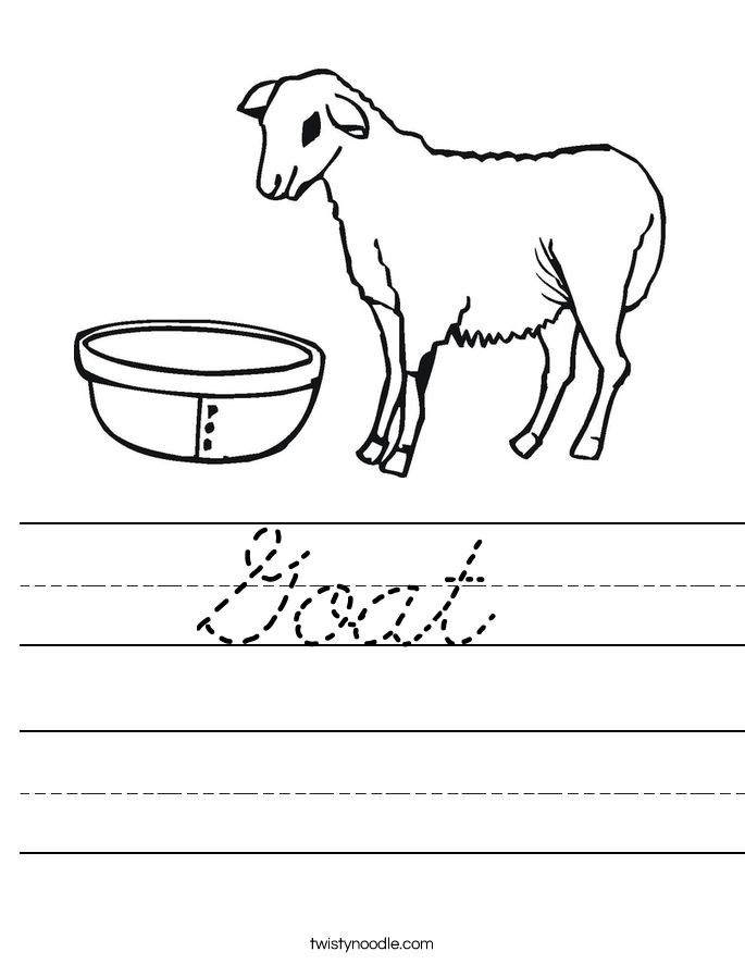 Goat Worksheet