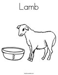 Lamb Coloring Page