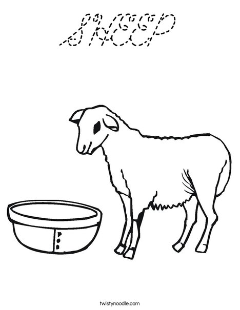 Goat Coloring Page