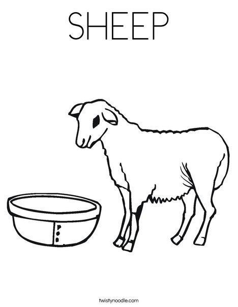Goat Coloring Page