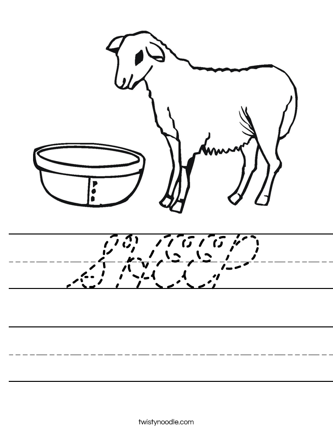 SHEEP Worksheet