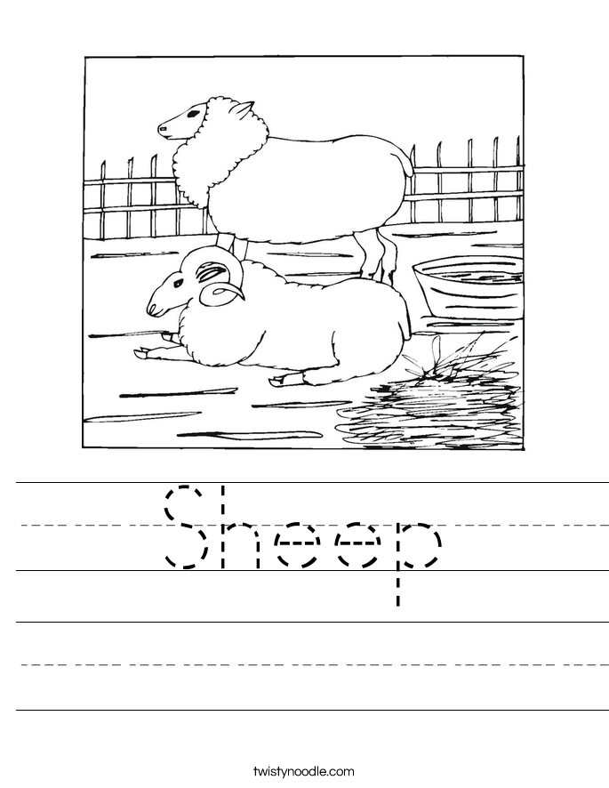 Sheep Worksheet