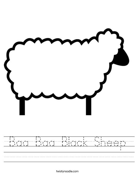 Sheep Worksheet