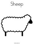 SheepColoring Page