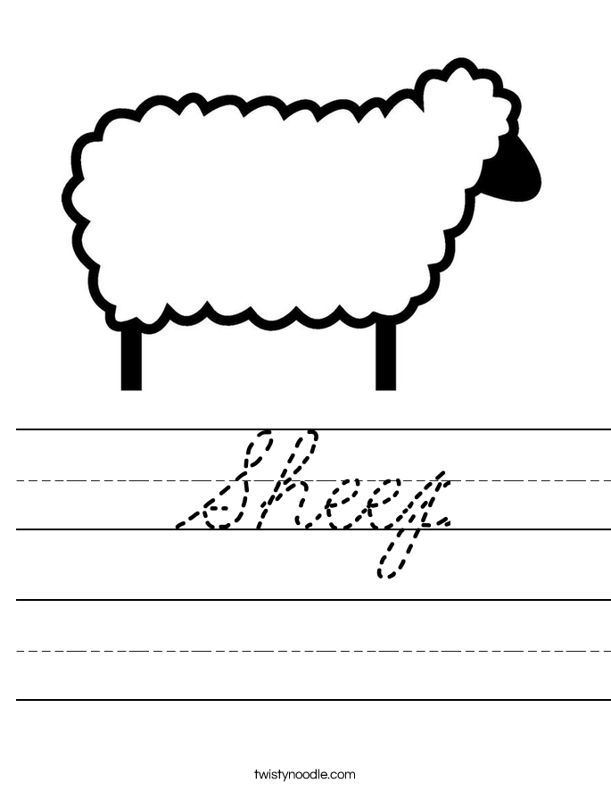 Sheep Worksheet