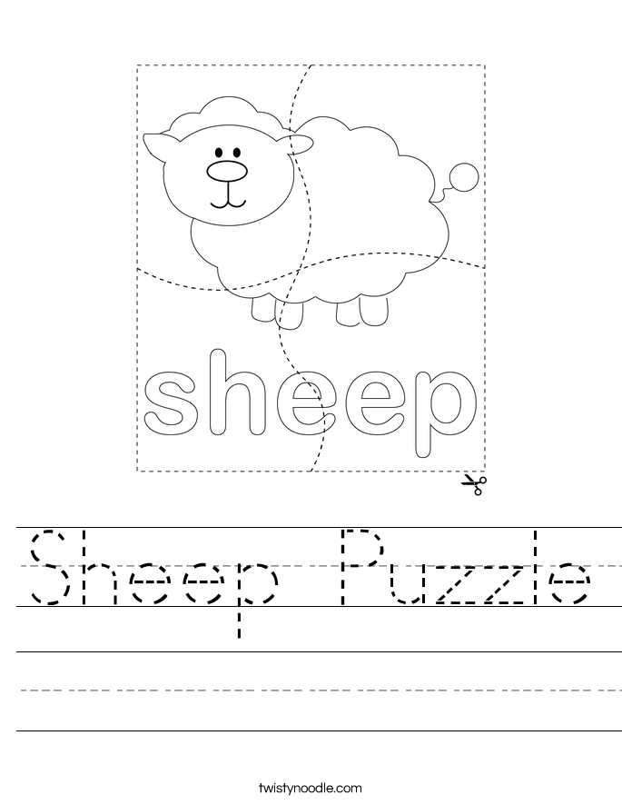 Sheep Puzzle Worksheet