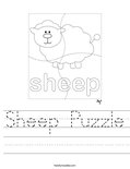 Sheep Puzzle Worksheet