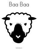 Baa Baa Coloring Page