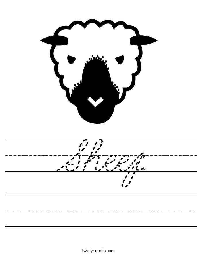 Sheep Worksheet