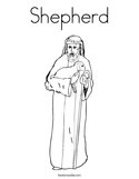 Shepherd Coloring Page