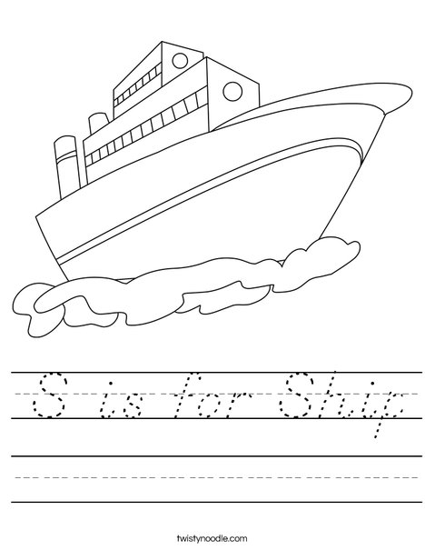 Ship Worksheet