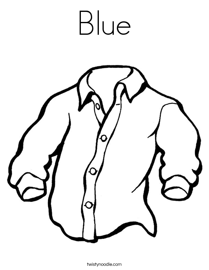 Blue Coloring Page