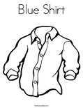 Blue ShirtColoring Page