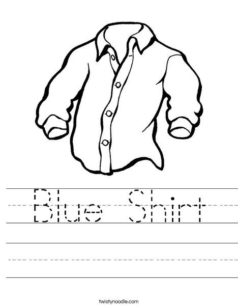 Shirt Worksheet