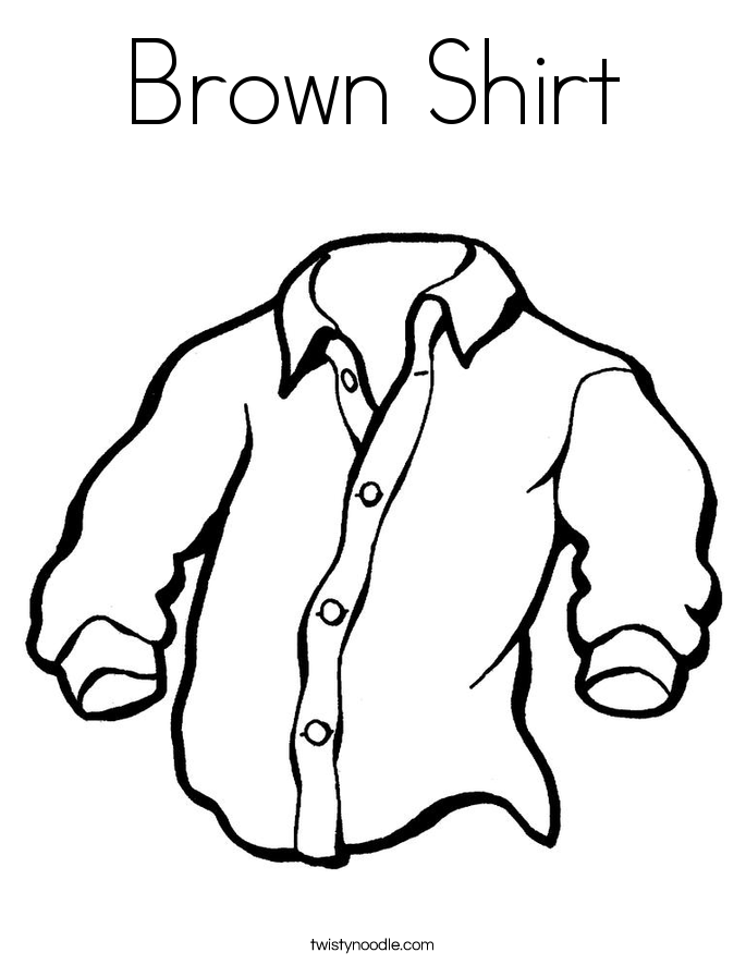 Brown Shirt Coloring Page