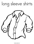 long sleeve shirtsColoring Page