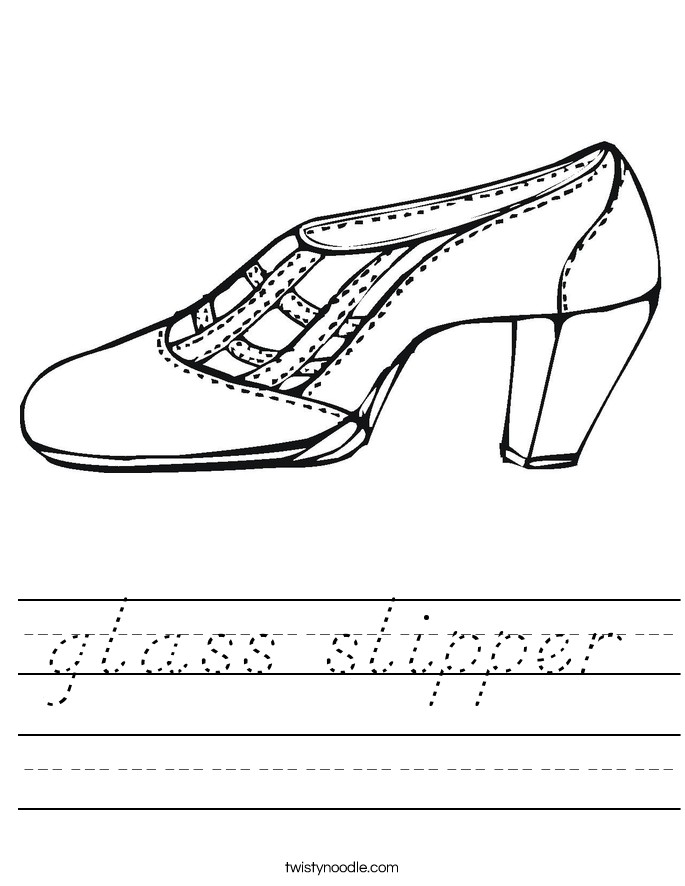 glass slipper Worksheet