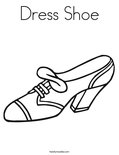 Dress ShoeColoring Page