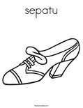sepatuColoring Page