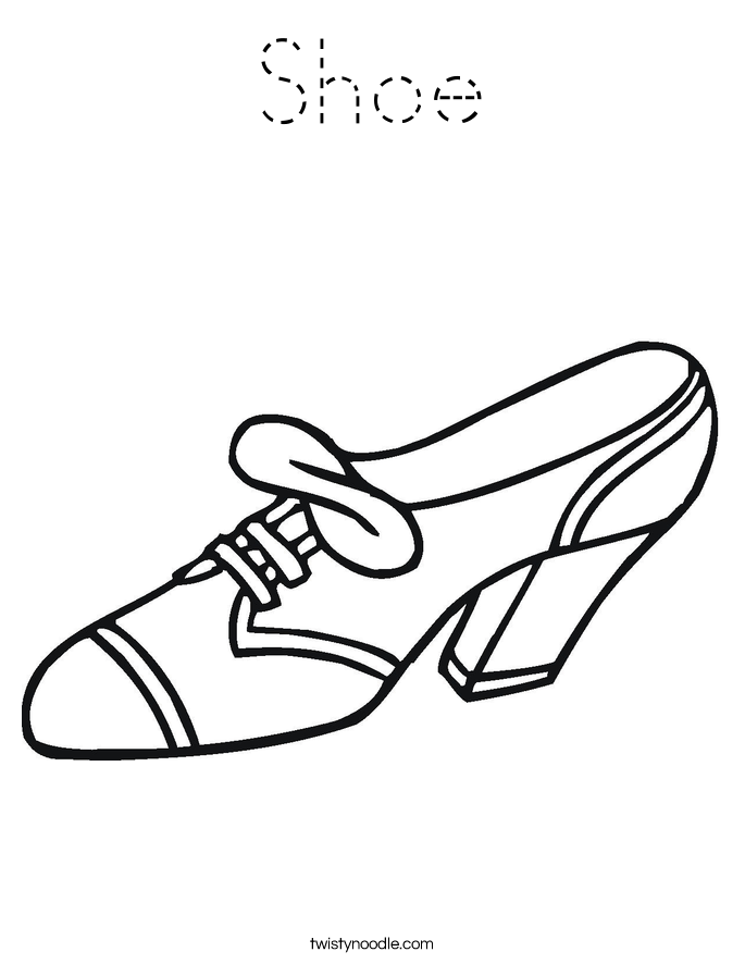 Shoe Coloring Page
