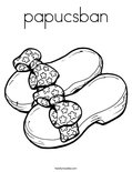 papucsban Coloring Page