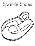 Sparkle ShoesColoring Page