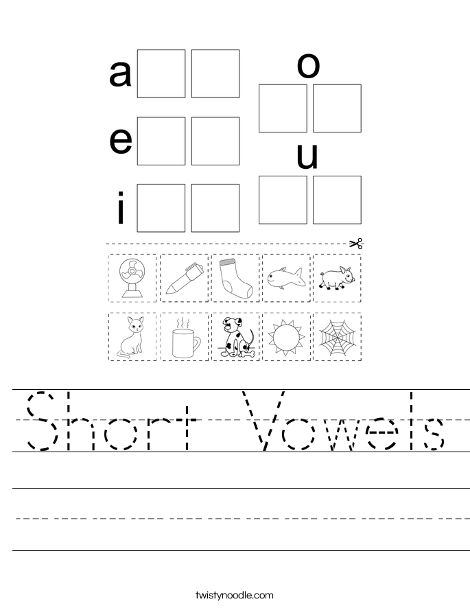 Short Vowels Worksheet