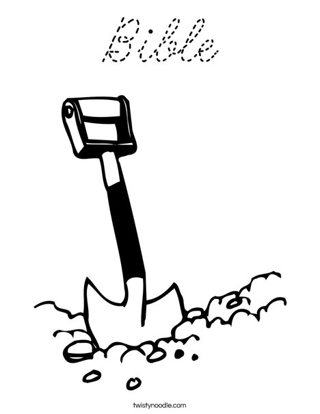 Shovel Coloring Page