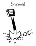 Shovel Coloring Page