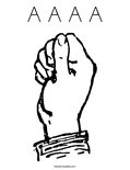 A A A A Coloring Page