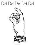 Dd Dd Dd Dd Dd Coloring Page