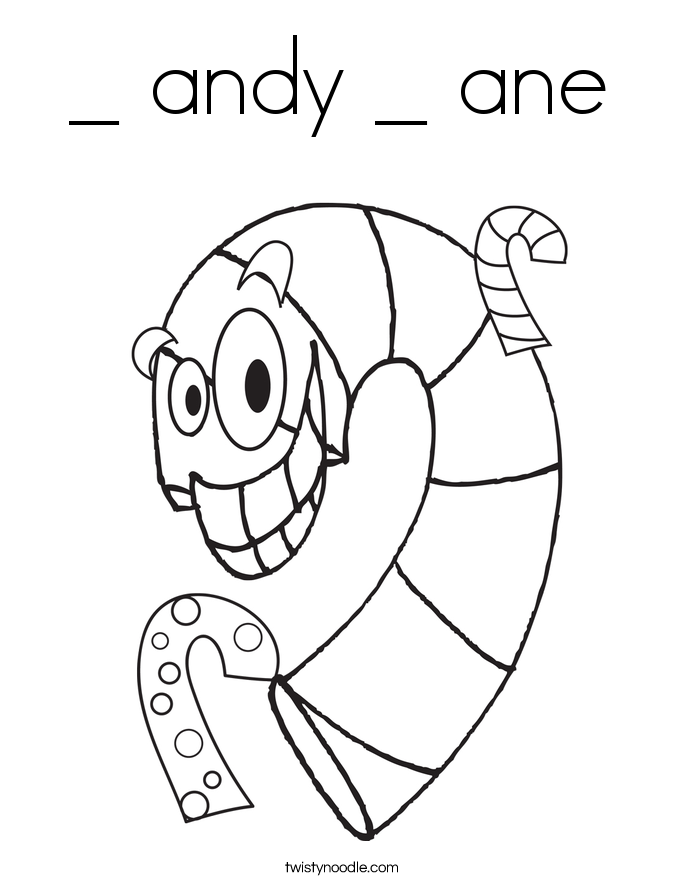 _ andy _ ane Coloring Page