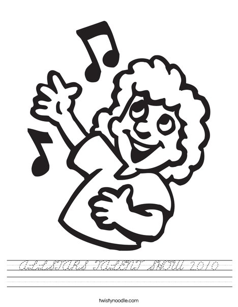 Singer with Notes Worksheet