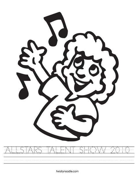 Singer with Notes Worksheet
